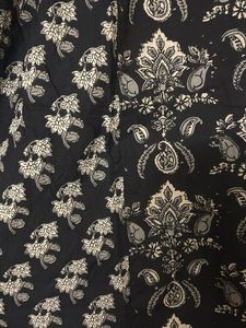 Kurti +pank Black Floral
