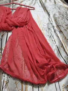 Rose Pink Solid Dupatta 💓