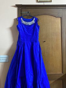 ROYAL BLUE ETHNIC GOWN