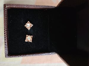 7 Pair Of Cute Earrings With Gold Plated Ring