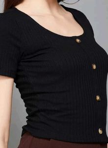 Black Crop Top Women