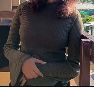 Olive Green Knit Top