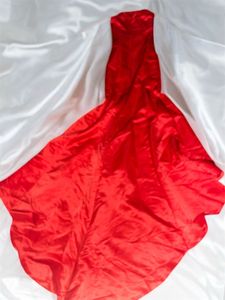 Red Dress With Black Bow