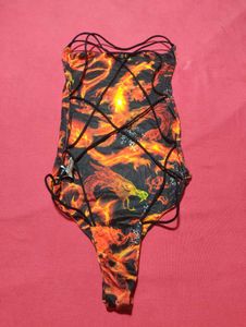 SHEIN Girls Open Back Swimsuit (Size S)