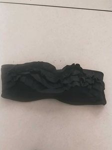 XL Black Ruffled Bikini Top(Joe Fresh)