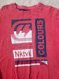 Red Graphic Print T-Shirt