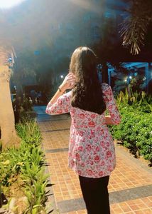 Floral Print short kurti