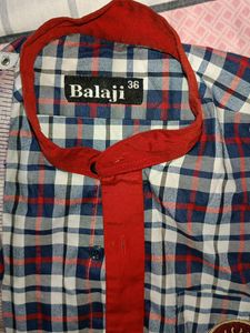 KV Uniform Shirt 36 Size Full Sleeves For 8-10th Class Students Chk Measurements Like New