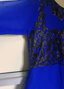 Blue Party Wear anarkali