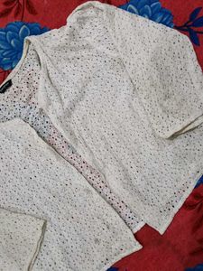 White Lace Shrug