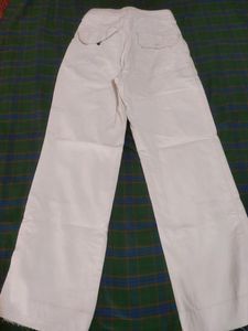 Flared White Straight Jeans ✨
