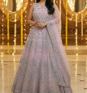 Lehenga 💜🔥 Lavender Crop top lahanga