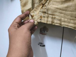 Jute Silk Beige Front Open Blouse