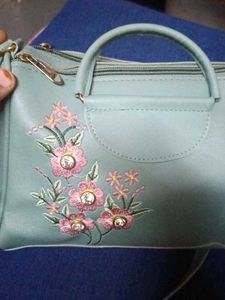 Floral Embroidered Crossbody Bag