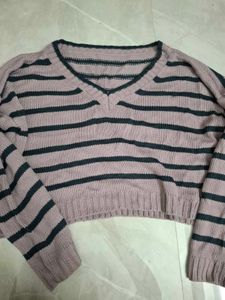 Oversized Cropped Sweater