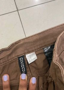 H&amp;M Women Twill Brown Trousers