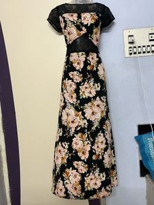 Pintrest Floral Print Maxi Dress