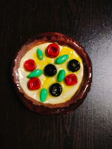 Handcrafted Clay Art Pizza magnet