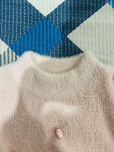 Cute Pink Fuzzy Sweater