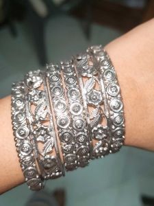 Silver Bangle Set