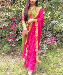 Green Kurta With Pant