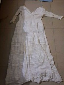 Elegant White Ethnic Gown