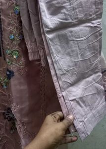 Pink Pakistani Set with embroidery n cutdana work