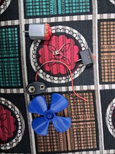 Motor With Fan Switch LIGHT And Battery Connector