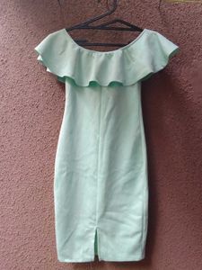 Cute Mint Green Ruffle Dress