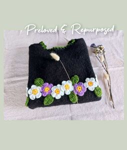Vintage Aesthetic Embroidered Preloved Sweater