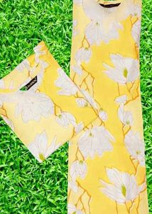 Women&#39;s Short Kurti Floral Hand Blocke Printed