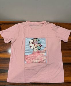 Beautiful Pink Tshirt Women