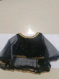 Elegant Black Embellished Blouse