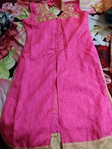 Party Wear Kurti With Embroidery Front And Back
