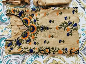 Hand Stitched Work Kurta Set