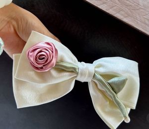 Rose Bow Clip