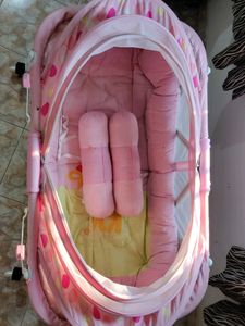 Bassinet Cum Rocker With Storage Basket