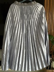 Size - 28 to 30 Silver Pleated Skirt