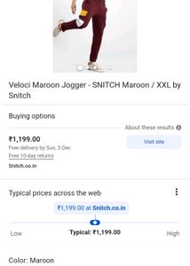 Snitch Joggers For Man
