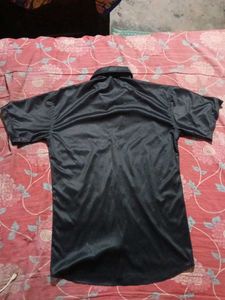 Bird Print Black Shirt