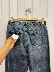 Vintage Wash Wide Leg Jeans