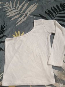 White One-Shoulder Top