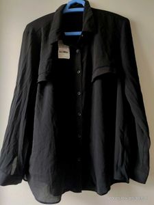 Black Shirt with front pattern - 42