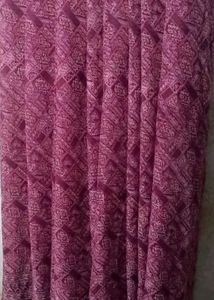 6 Burgundy Diamond Pattern Fabric With Blouse