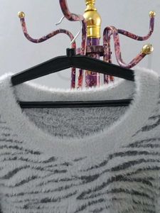 Striped Fuzzy Sweater