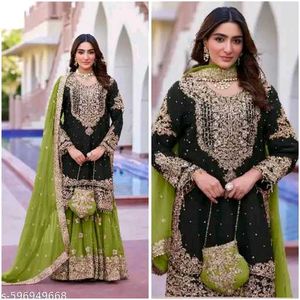 Elegant Embroidered Ethnic Dress