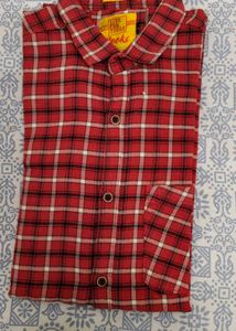 Red &amp; White Plaid Shirt