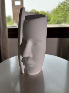 Ceramic white Face Vase Multipurpose