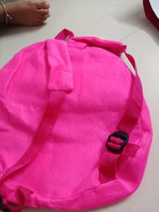 Pink Plush Backpack