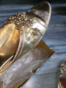Gold Embellished Slides